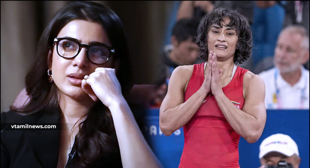 samantha consoles vinesh phogat